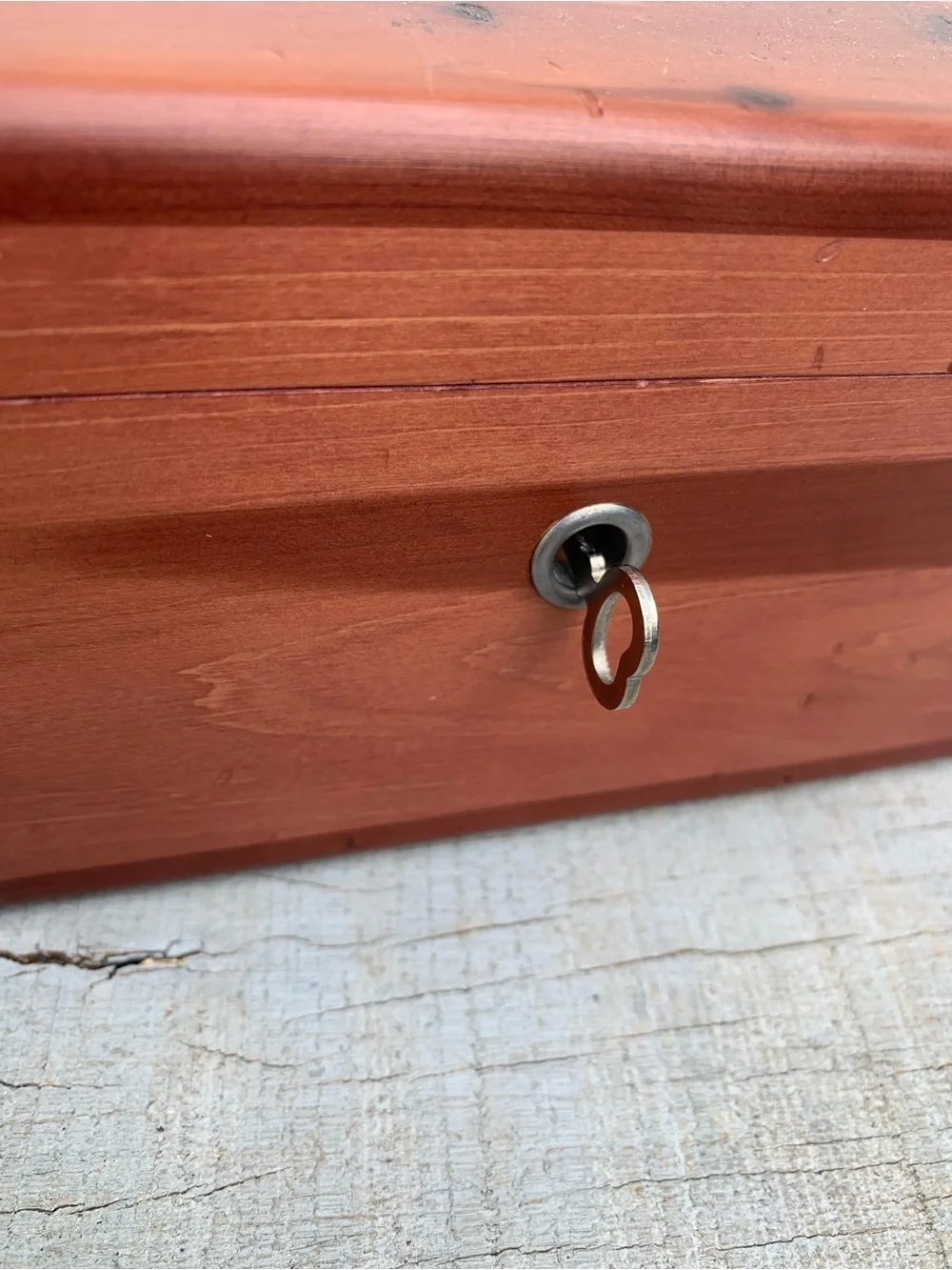 Vintage Lane Mini Cedar Chest JCPenney Gift Registry The Perfect Match Box Key